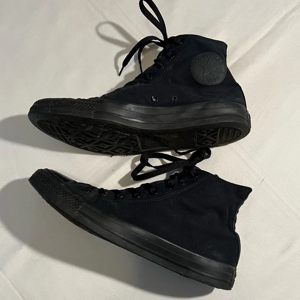 Black Converse High Top Sneakers - Picture 6 of 14